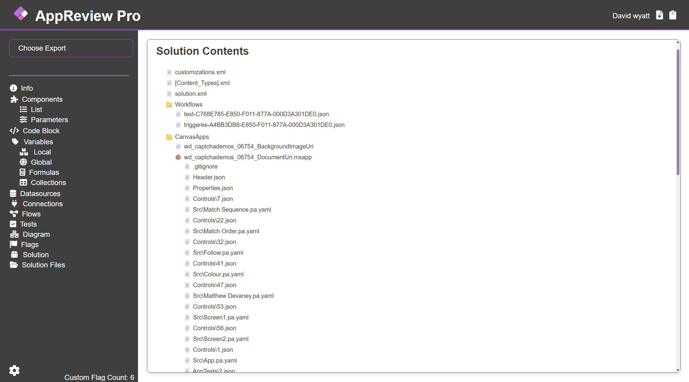 AppReview Dashboard Screenshot